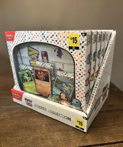 Pokemon TCG Scarlet & Violet 151 Poster Collection Lot Of 6 Sealed w/ Display - Image 1