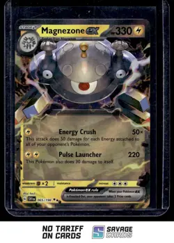 2023 Pokemon Scarlet & Violet Obsidian Flames Holo Magnezone ex #065/198 - Image 1