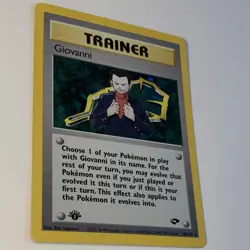 Pokemon TCG Giovanni 18/132 Gym Challenge 1st Edition Holo Rare Trainer 2000 - Image 2