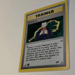 Pokemon TCG Giovanni 18/132 Gym Challenge 1st Edition Holo Rare Trainer 2000 - Image 3