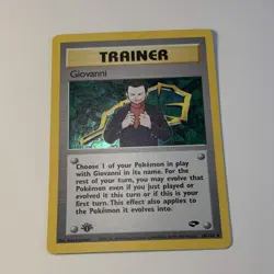 Pokemon TCG Giovanni 18/132 Gym Challenge 1st Edition Holo Rare Trainer 2000 - Image 5