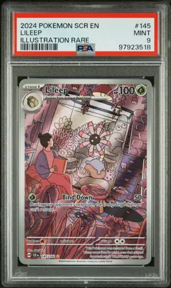 2024 POKEMON SCR EN-STELLAR CROWN ILLUSTRATION RARE #145 LILEEP PSA 9 - Image 1