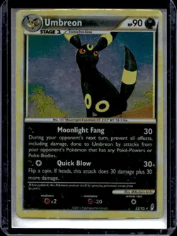 2011 Pokemon Call of Legends Umbreon Reverse Holo #22/95 - Image 1