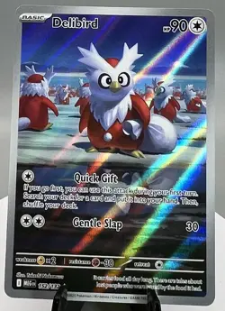 Pokemon TCG Delibird 152/132 ME01: Mega Evolution Illustration Rare NM - Image 1
