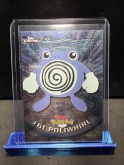 Pokemon Topps Chrome 2000 Pokemon Series 1 #61 Poliwhirl - Image 1