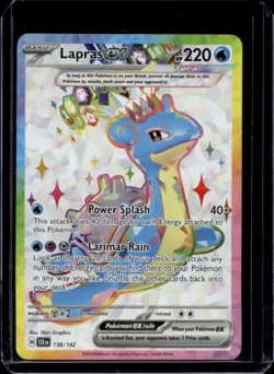 2024 Pokemon Stellar Crown Lapras ex #158/142 - Image 1