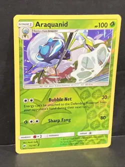 Araquanid Pokemon SM: Burning Shadows Reverse Holo Rare 15/147 TCG - Image 2