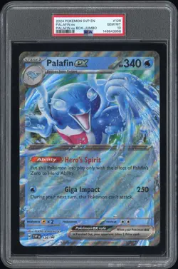 2024 POKEMON SVP EN-SV BLACK STAR PROMO PALAFIN EX BOX-JUMBO PALAFIN EX PSA 10 - Image 1