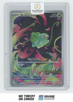 2025 Pokemon Mega Evolution Illus. Rare Holo Bulbasaur #133/132 - Image 1
