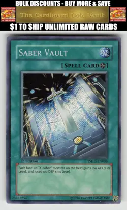 Yugioh The Shining Darkness #TSHD-EN086 Saber Vault - Image 1