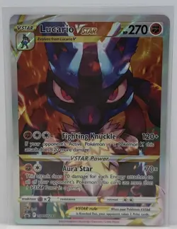 Pokemon TCG Lucario VSTAR SWSH291 Crown Zenith ETB Black Star Promo Card - Image 1