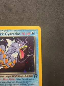 Dark Gyarados (Prerelease) 8/82 WoTC Team Rocket Promo Pokemon Card LP - Image 3