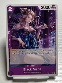 One Piece Card Game Black Maria Tournament Pack Vol. 2 ST04-011 Promo - Image 1