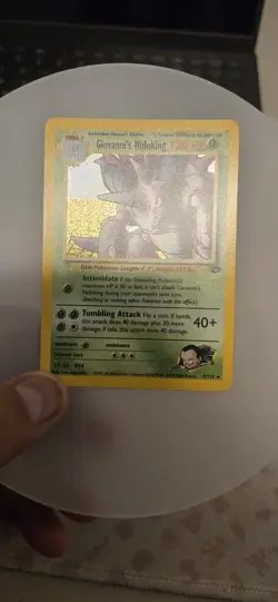 Giovanni's Nidoking Gym Challenge Holo Card 7/132 Clean NM Same Day Ship Read - Image 3