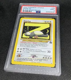 Original PSA 9 League Snorlax Black Star Promo Set 2002 Pokemon Card - Image 1