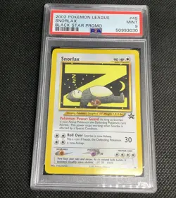 Original PSA 9 League Snorlax Black Star Promo Set 2002 Pokemon Card - Image 4