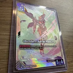 Gundam Aerial Rebuild GD01-067 LR+ FOIL Newtype Rising Gundam Card Game - Image 2