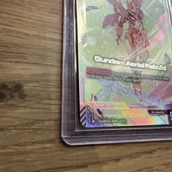 Gundam Aerial Rebuild GD01-067 LR+ FOIL Newtype Rising Gundam Card Game - Image 3