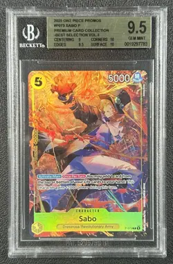 SABO P BGS 9.5 2025 ONE PIECE PROMOS #P-073 PREMIUM CARD COLL BEST SELECTION 783 - Image 1