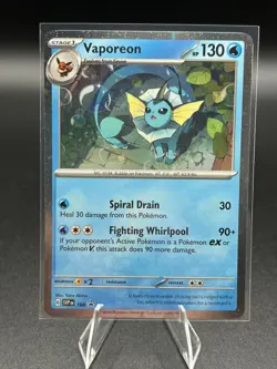 Vaporeon SVP 168 Cosmos Holo Black Star Promo Pokemon Card - Image 1