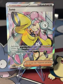 Iono Ultra Rare SV02: Paldea Evolved 254/193 Full Art Trainer Card - Image 1