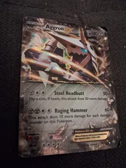 Pokemon TCG Aggron EX Primal Clash Holo Ultra Rare Card 93/160 XY - Image 1