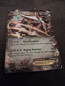 Pokemon TCG Aggron EX Primal Clash Holo Ultra Rare Card 93/160 XY - Image 3