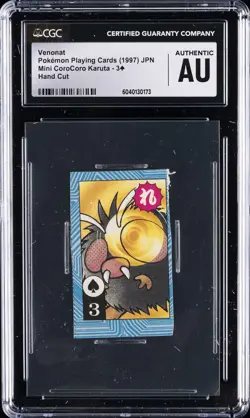 1997 POKEMON PLAYING CARDS VENONAT CGC AUTHENTIC - Image 1