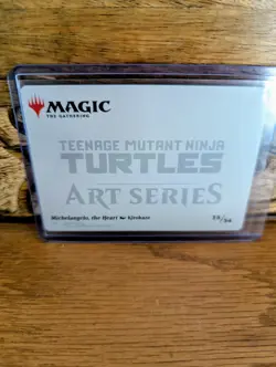 MTG TMNT Michelangelo, the Heart Art Card (Gold-Stamped Signature) - Art Series - Image 2
