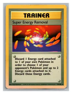 Super Energy Removal #079/102 Base Set Pokemon Trading Card TCG Nintendo 1999 - Image 1