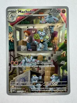 Pokemon card bundle Gimmighoul 198/192 + Machoke 177/165 NM - Image 1