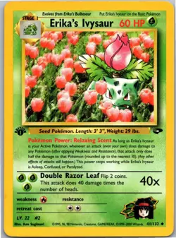Erika's Ivysaur Uncommon Gym Challenge 1st Edition 041/132 Pokemon Card NM - Image 1