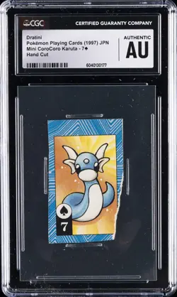1997 POKEMON PLAYING CARDS DRATINI CGC AUTHENTIC - Image 1
