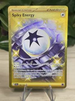 Spiky Energy 190/159 Gold Hyper Rare Journey Together Pokemon Card NM - Image 1