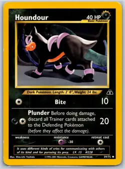 Houndour (39) Neo Discovery 39/75 MP-HP Pokemon Card - Image 1