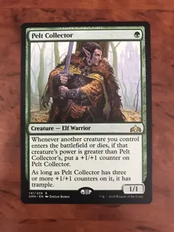 Pelt Collector MTG Magic the Gathering Card NM Near Mint Guilds of Ravnica GRN - Image 1