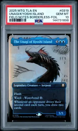 2025 MTG AVATAR: THE LAST AIRBENDER #0319 THE UNAGI OF KYOSHI ISLAND PSA 10 - Image 1