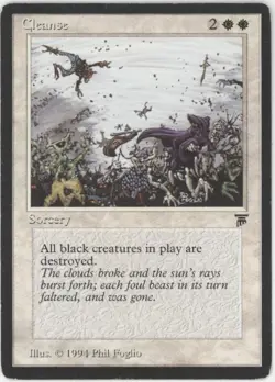 Cleanse Magic the Gathering Legends Banned Card - Image 1