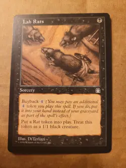 MTG Magic the Gathering Lab Rats (61/143) Black Stronghold LP BULK DISCOUNT - Image 1