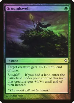 Worldwake MTG Foil Groundswell Magic - Image 1