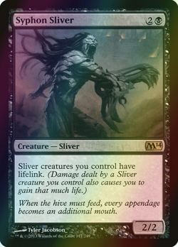 MTG Syphon Sliver Foil ** Magic 2014 ** English (NM) - Image 1