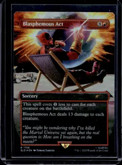 2025 Magic The Gathering MTG Marvel Blasphemous Act Borderless #1756 - Image 1
