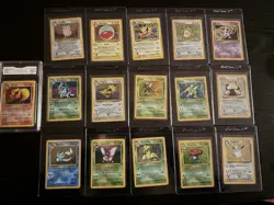 Pokemon Jungle No Symbol All Holos Lot 16 Cards Flareon GMA 10 Vaporeon Jolteon - Image 1