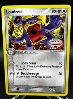 2005 Pokemon State Championships Promo Card Loudred 35/106 EX Emerald Set TCG - Image 1