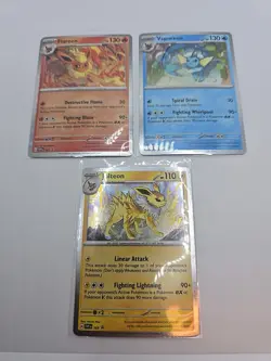Pokemon TCG: Prismatic Evolutions Poster Collection2 Cosmos Holo Promos Set of 3 - Image 1