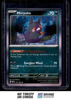 2023 Pokemon Scarlet & Violet Paradox Rift Holo Morpeko #121/182 - Image 1