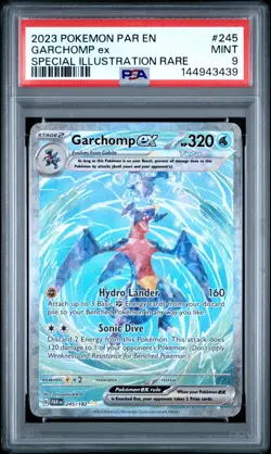 2023 Pokemon Paradox Rift PAR Garchomp Ex Special Illustration Rare #245 PSA 9 - Image 1