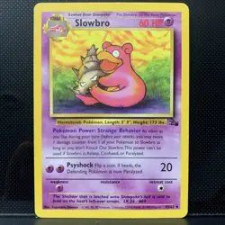 Pokemon TCG Slowbro 43/62 Fossil Kagemaru Himeno MP Vintage - Image 1
