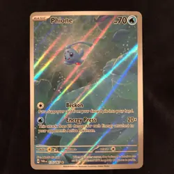 Phione 175/167 Illustration Rare Twilight Masquerade Pokemon Card - NM - Image 1