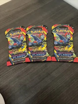Pokemon Phantasmal Flames Booster Packs - FACTORY SEALED 3 Packs - Image 1